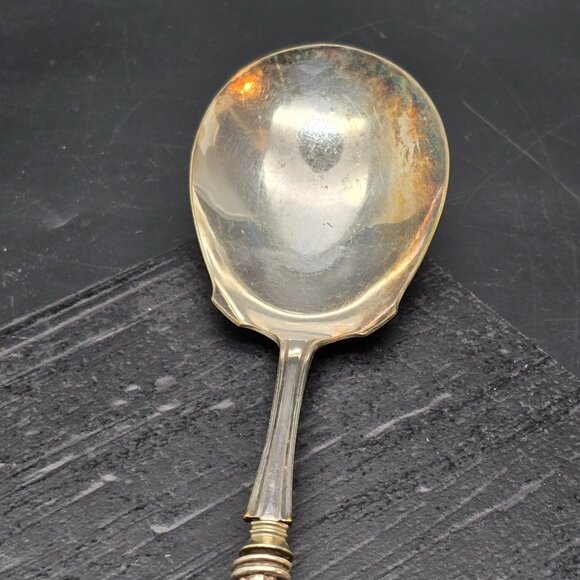 Vintage Sterling Silver Plated Spoon With Sterling Silver Handle HS271 - Picture 2 of 9
